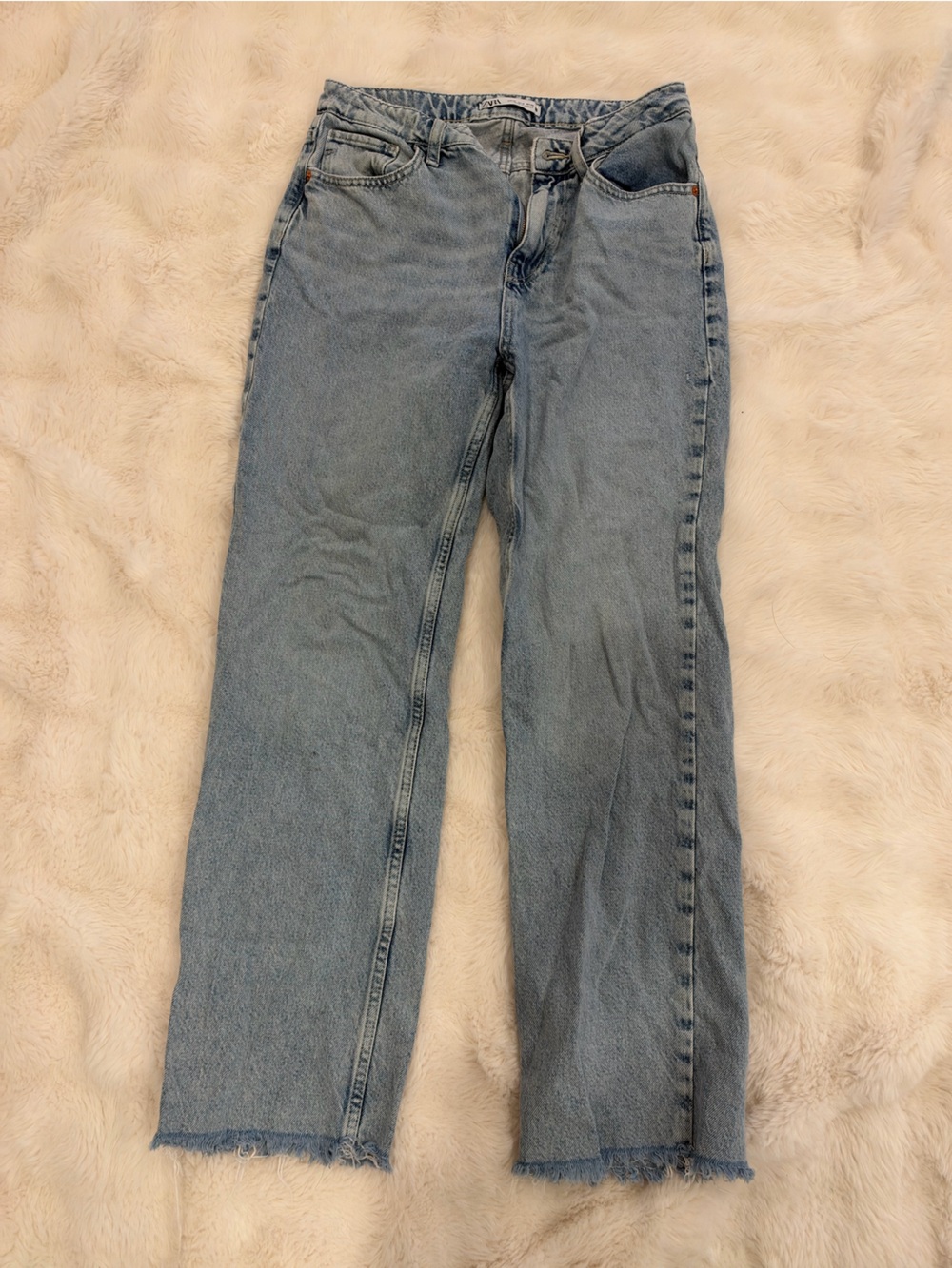 Zara Classic High-Rise Light Blue Women’s Jeans